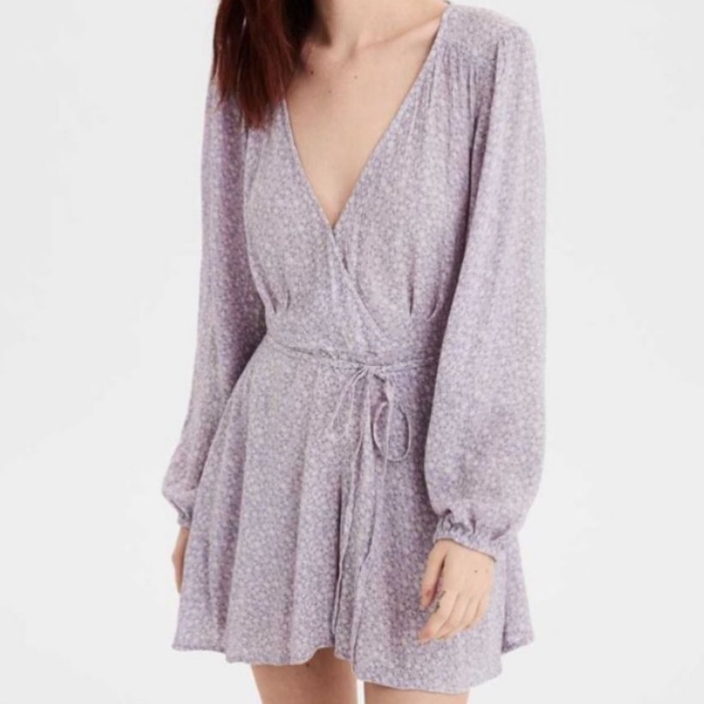 Lavender Floral Romper